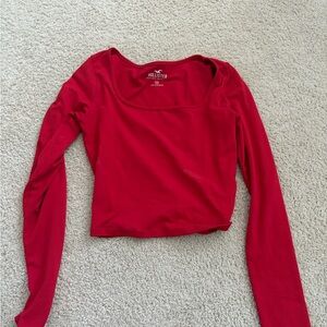 Hollister Women's Scarlet Long Sleeve Tee